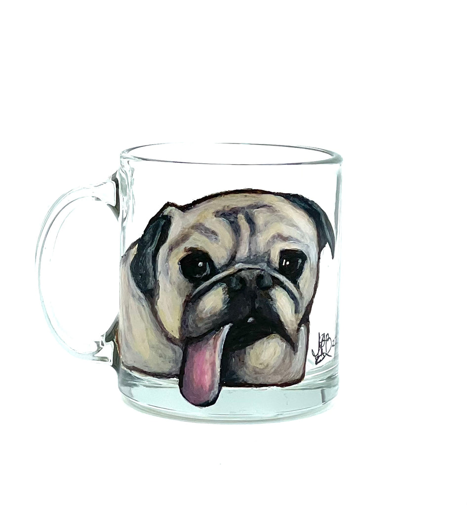 Hand Painted Pet Portrait Coffee/Tea Mug – Irene 1 of a kind Designs